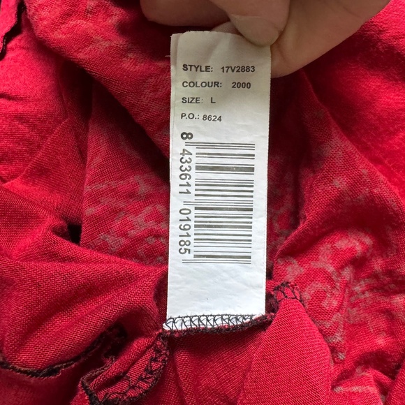 Desigual - Black And Red Long Sleeve Dress - Picture 11 of 14